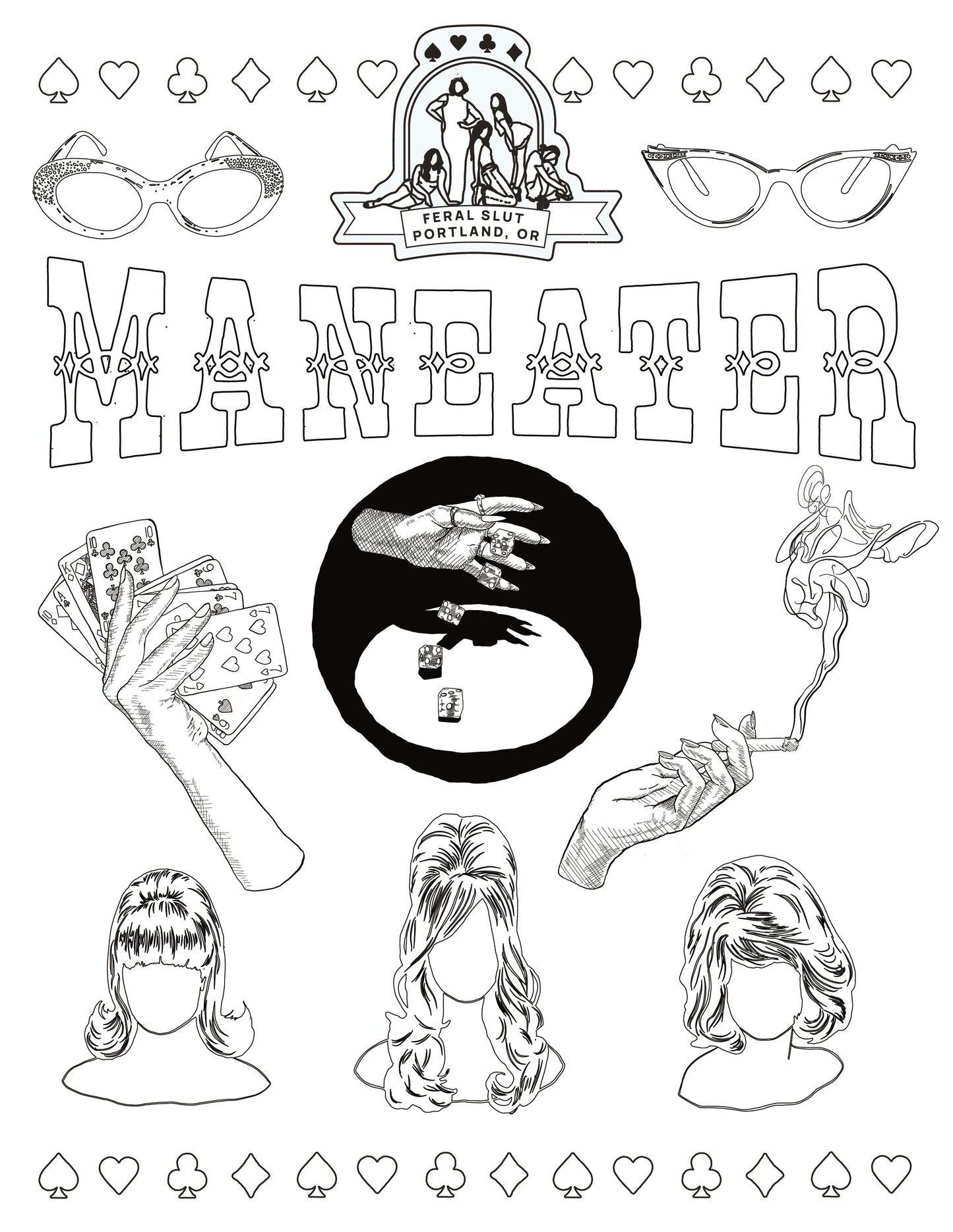 Maneater Coloring Page