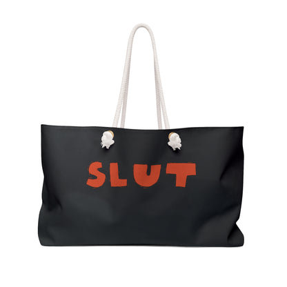 SLUT | Weekender Tote Bag | Black