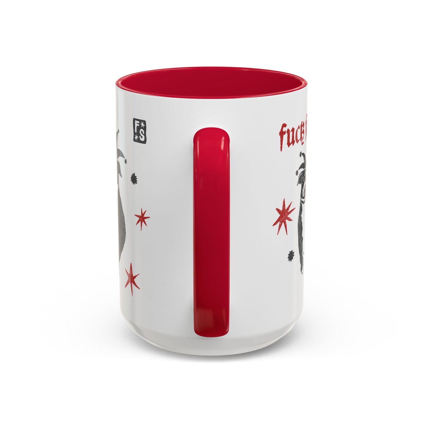 Fuck Fascists Pit Bull Jester | Mug 11oz