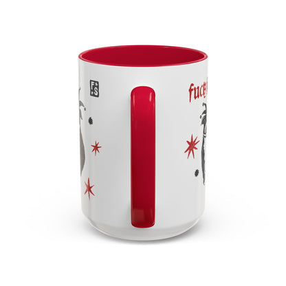 Fuck Fascists Pit Bull Jester | Mug 11oz