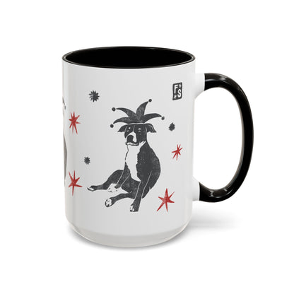 Fuck Fascists Pit Bull Jester | Mug 11oz