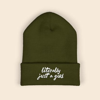 Literally Just a Girl | Embroidered Beanie