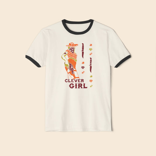 Clever Girl | Unisex Ringer T-Shirt