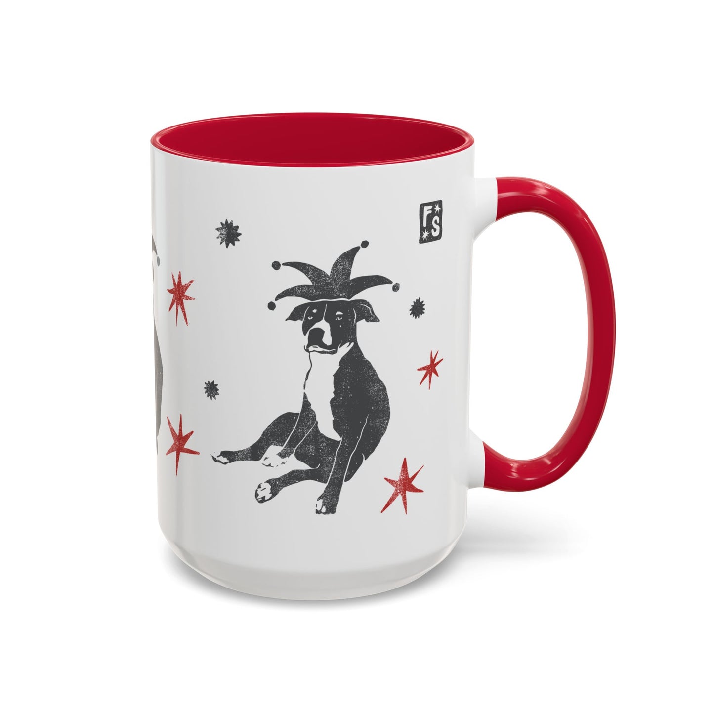 Fuck Fascists Pit Bull Jester | Mug 11oz