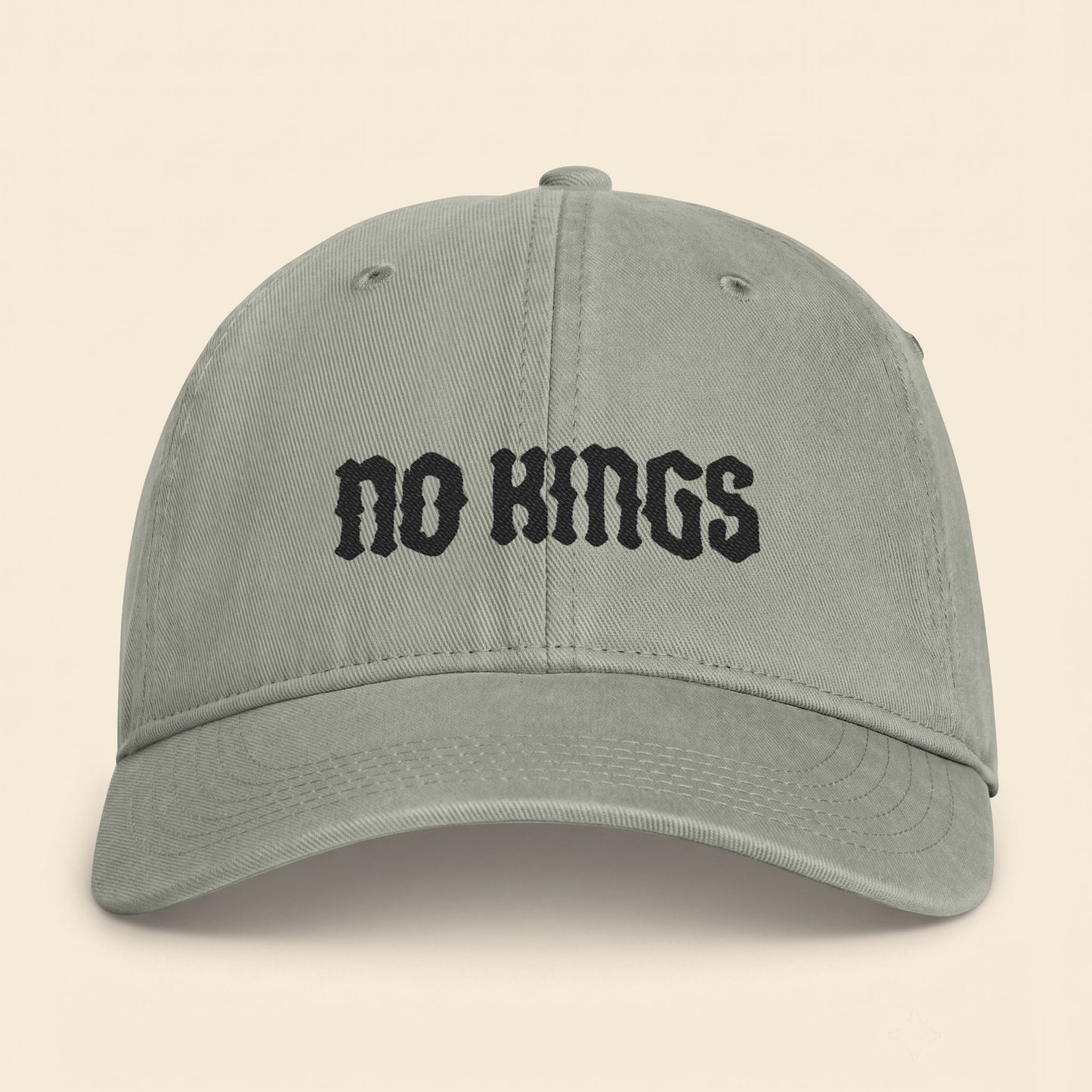 No Kings - Vintage Embroidered Baseball Hat