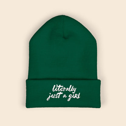 Literally Just a Girl | Embroidered Beanie