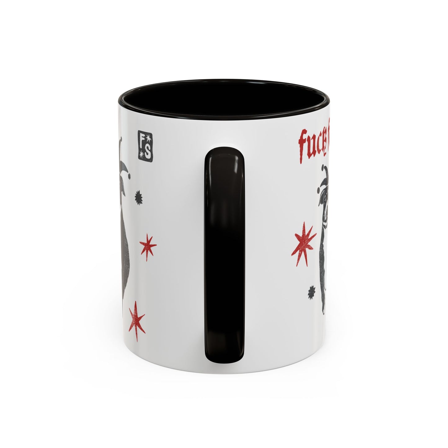 Fuck Fascists Pit Bull Jester | Mug 11oz
