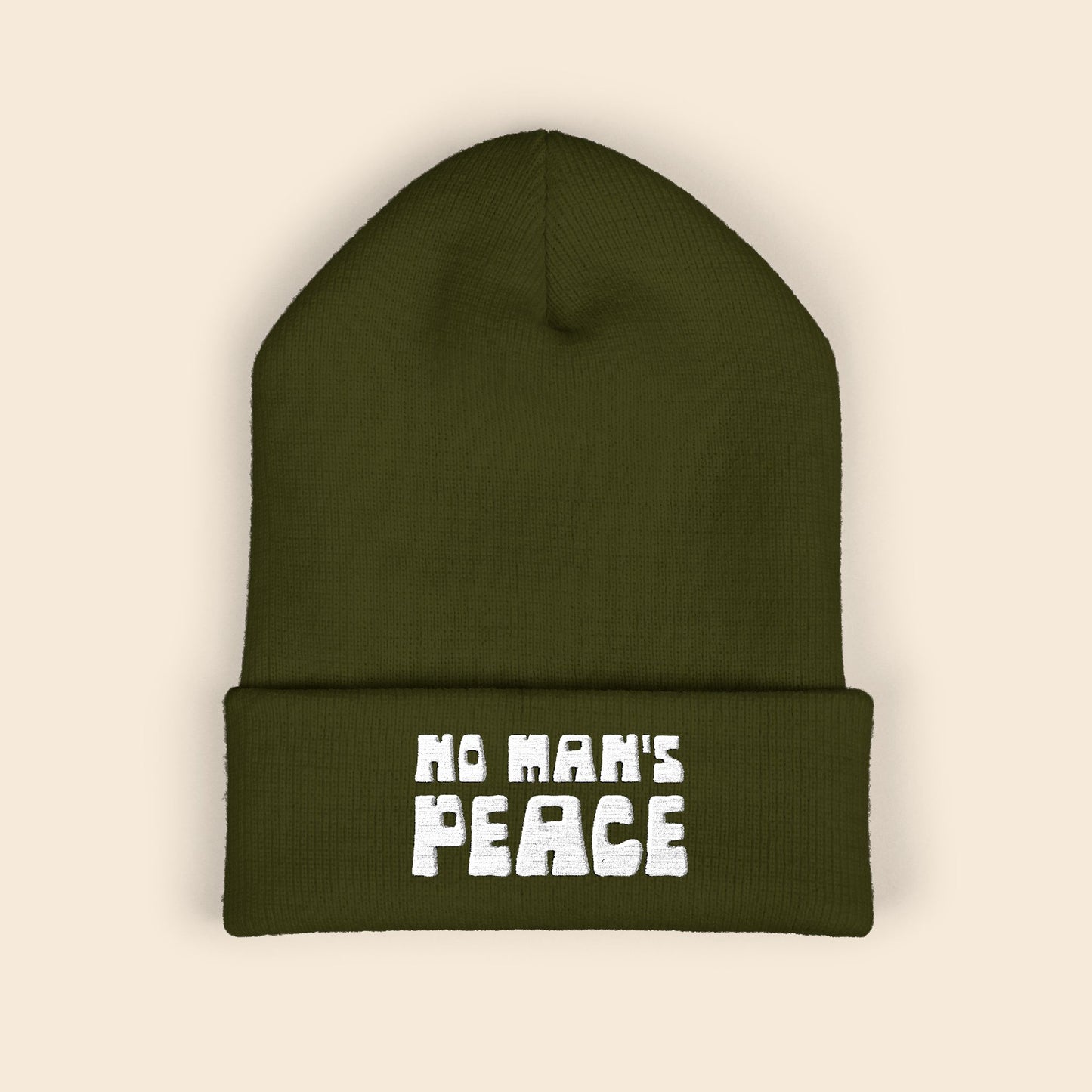 No Man's Peace | Embroidered Beanie