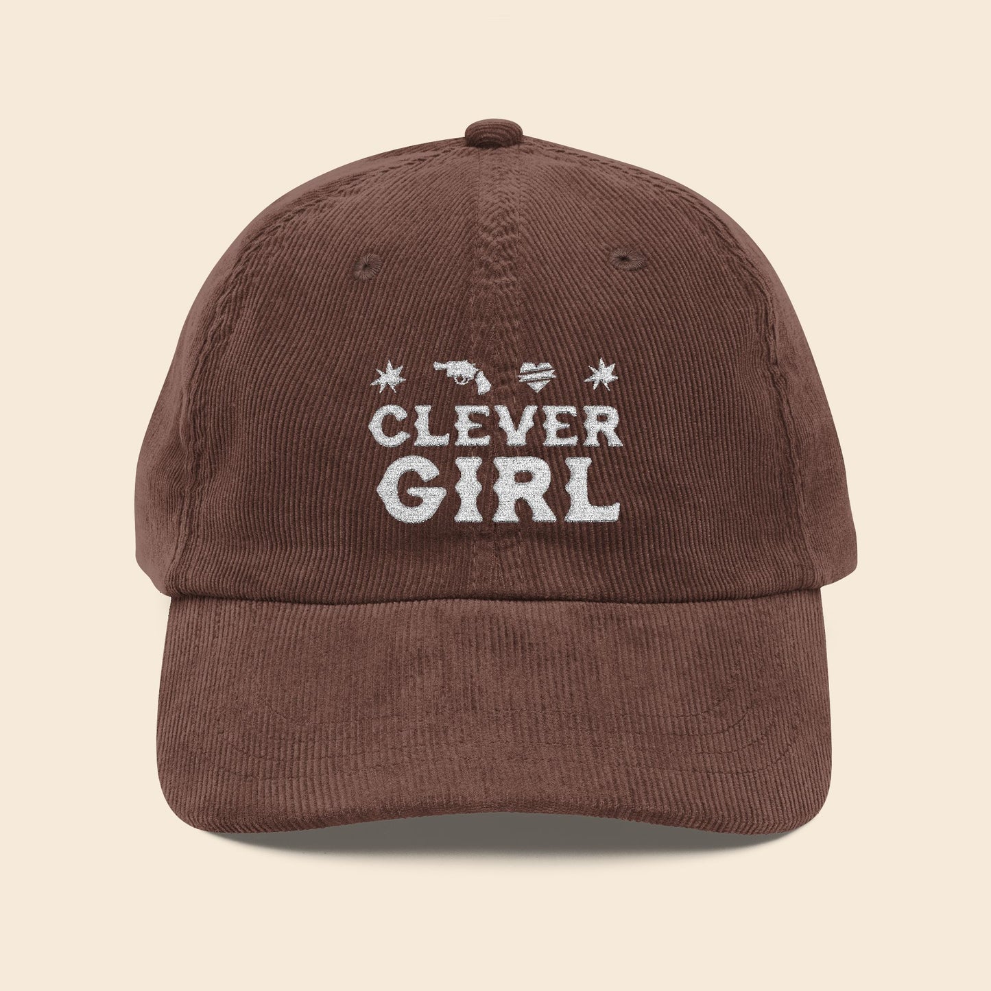 Clever Girl | Embroidered Corduroy Cap