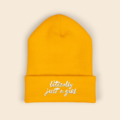 Literally Just a Girl | Embroidered Beanie