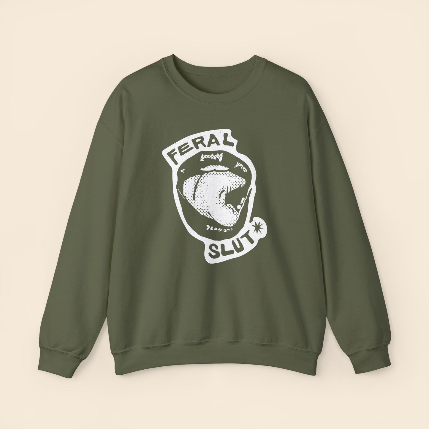 Feral Slut Licks | Unisex Crewneck