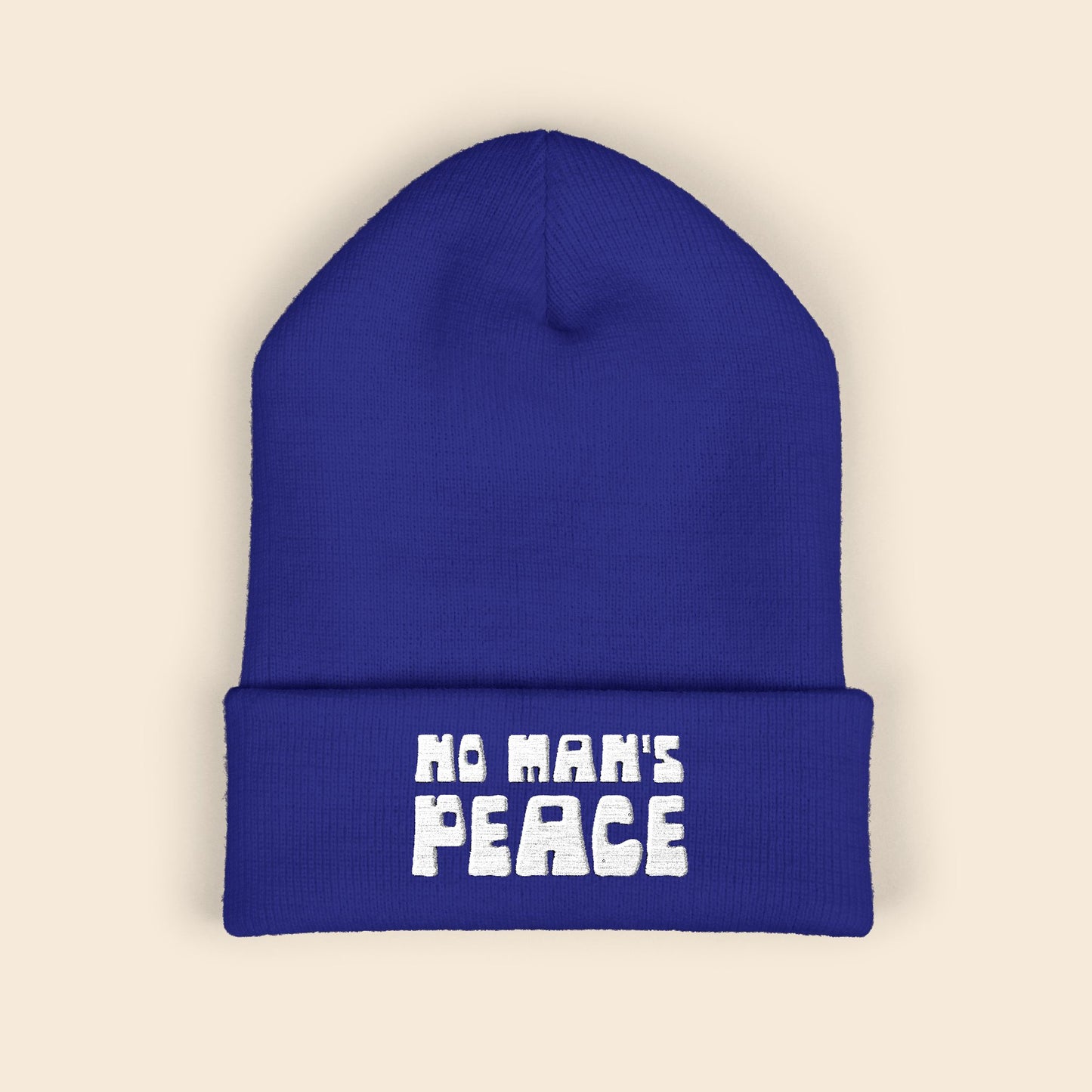 No Man's Peace | Embroidered Beanie