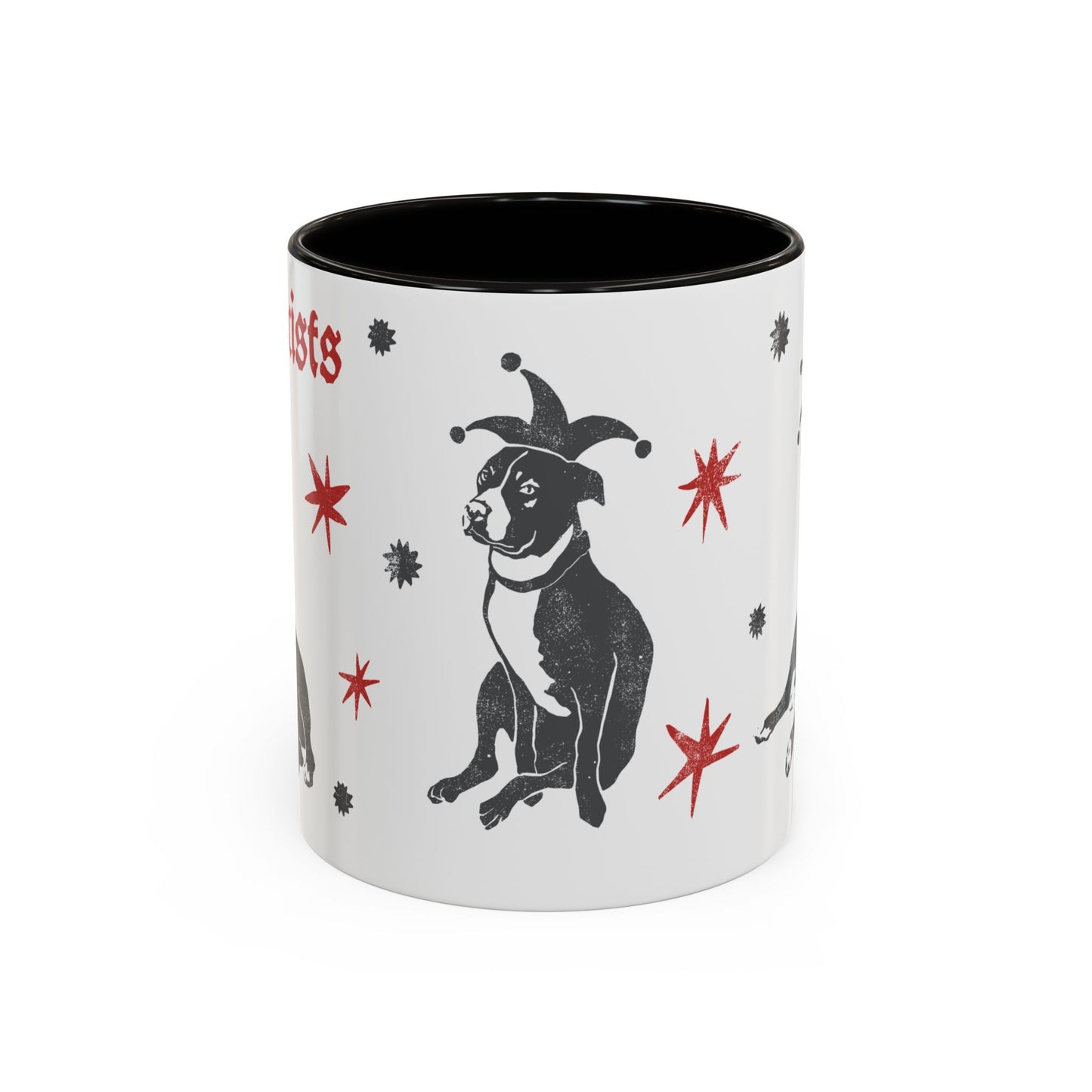 Fuck Fascists Pit Bull Jester | Mug 11oz
