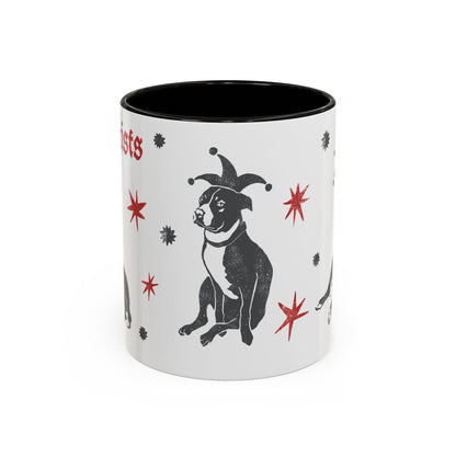 Fuck Fascists Pit Bull Jester | Mug 11oz
