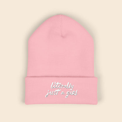 Literally Just a Girl | Embroidered Beanie