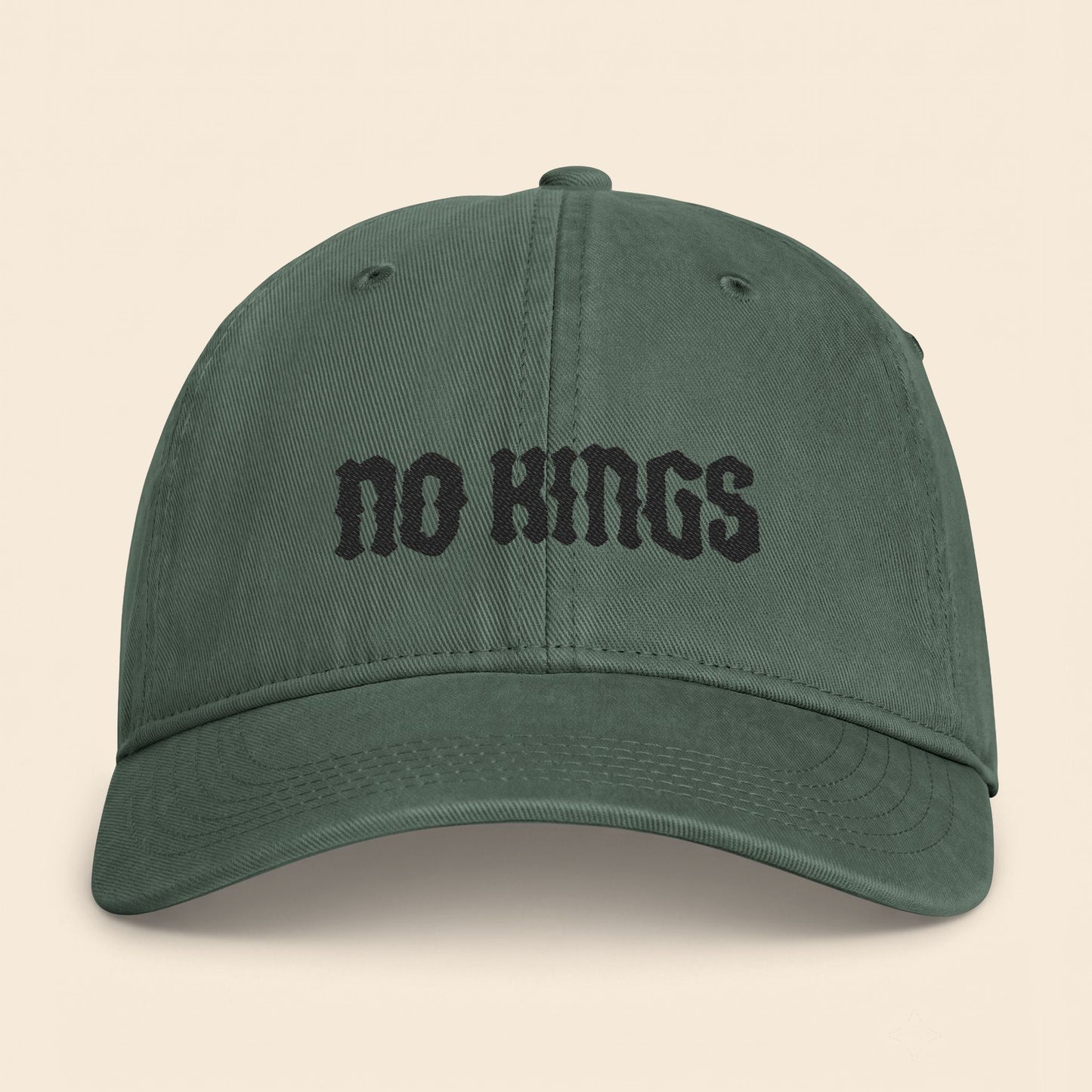 No Kings - Vintage Embroidered Baseball Hat