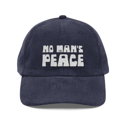 No Man's Peace | Embroidered Corduroy Cap