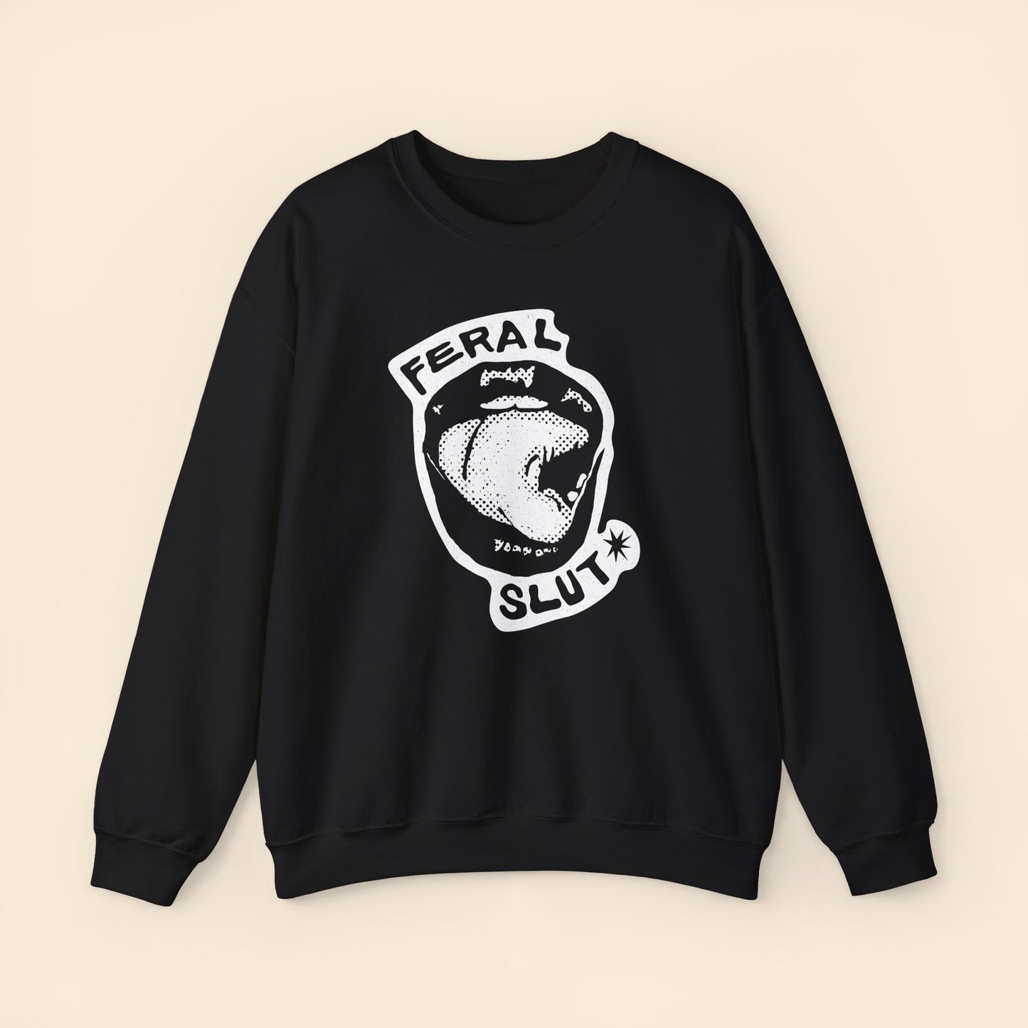 Feral Slut Licks | Unisex Crewneck