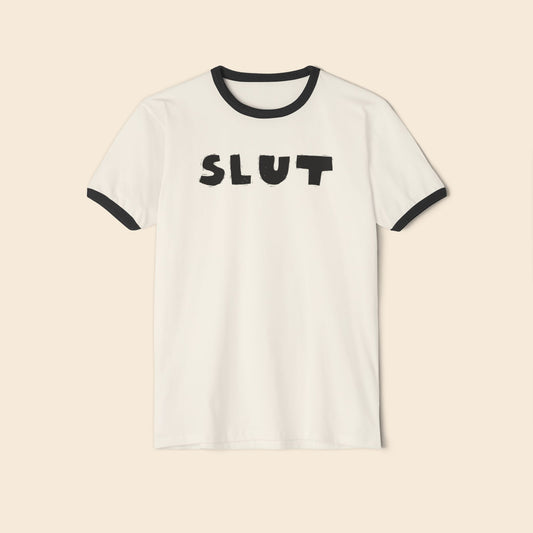 SLUT | Unisex Ringer T-Shirt