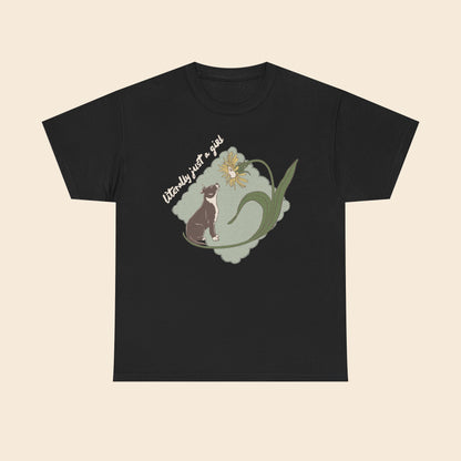 Literally Just a Girl Pit Bull Flower |  Unisex T-Shirt