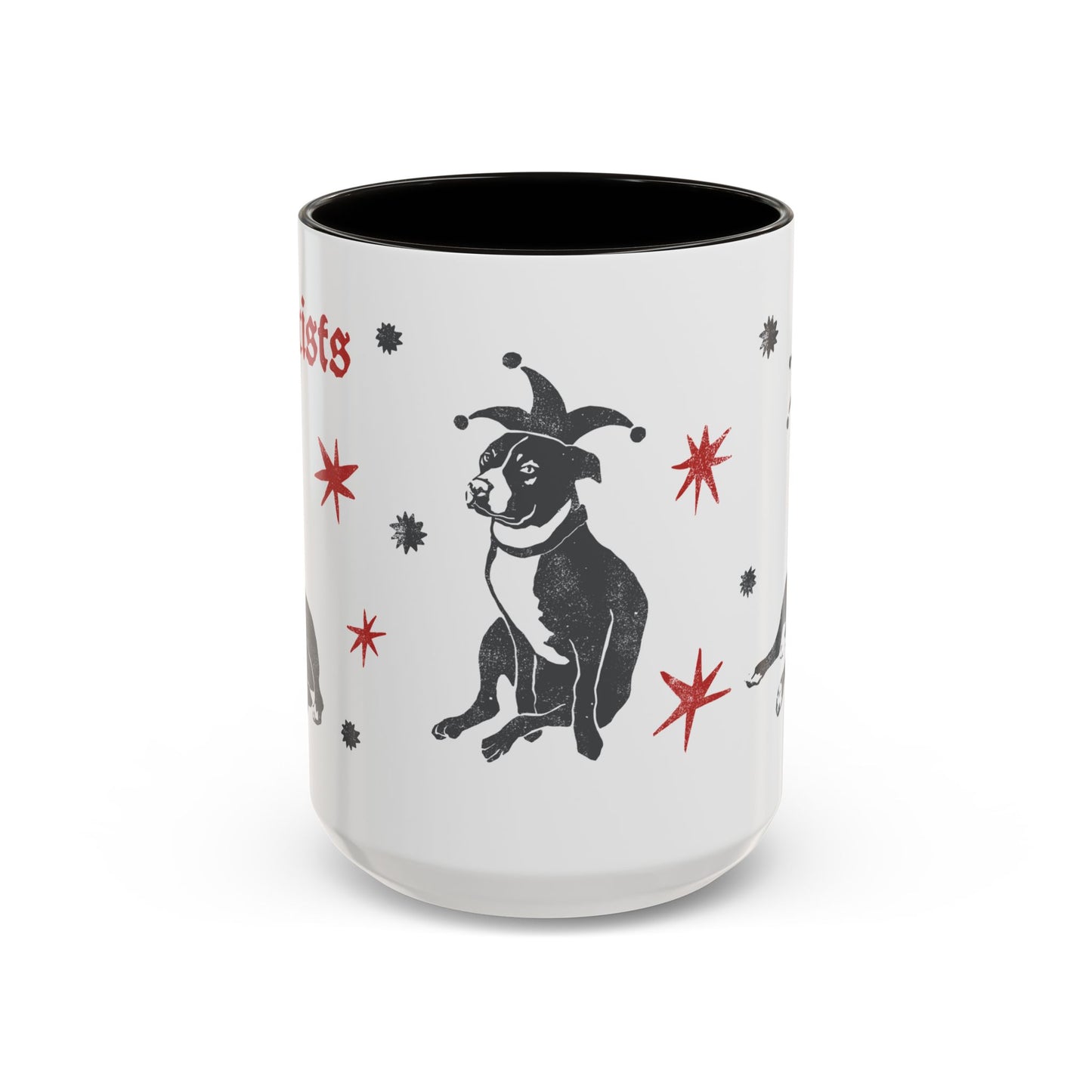 Fuck Fascists Pit Bull Jester | Mug 11oz