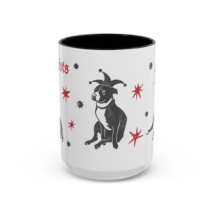 Fuck Fascists Pit Bull Jester | Mug 11oz