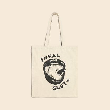 Feral SlUt Licks | Canvas Tote Bag