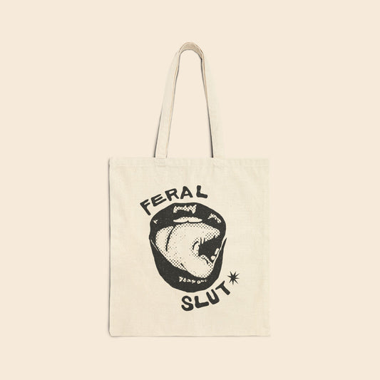 Feral SlUt Licks | Canvas Tote Bag