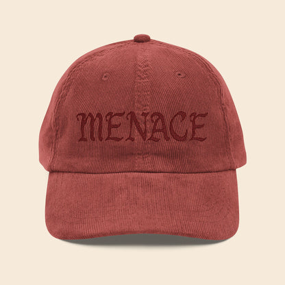 Menace | Embroidery Corduroy Cap