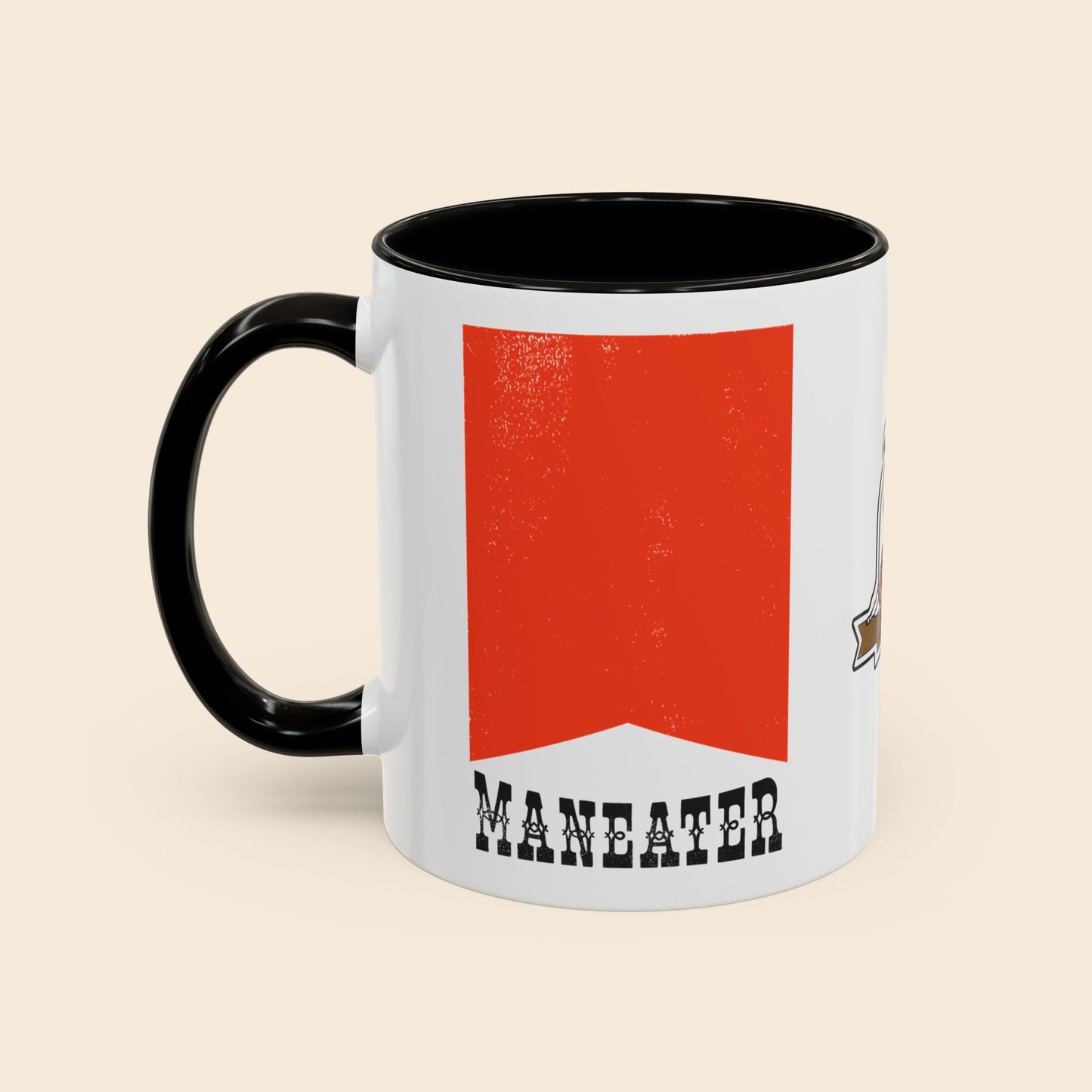 Maneater | Block Print Mug