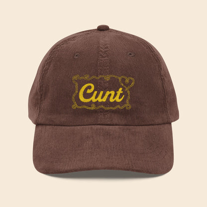 Cunt | Embroidered Corduroy Cap