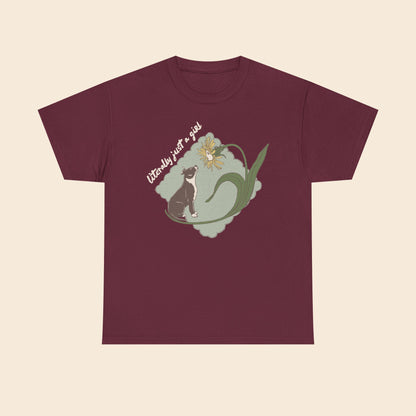 Literally Just a Girl Pit Bull Flower |  Unisex T-Shirt