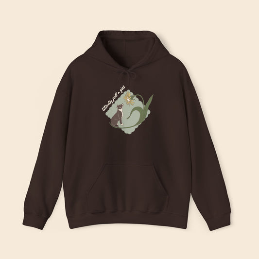 Literally Just a Girl Pit Bull Flower | Unisex Hoodie