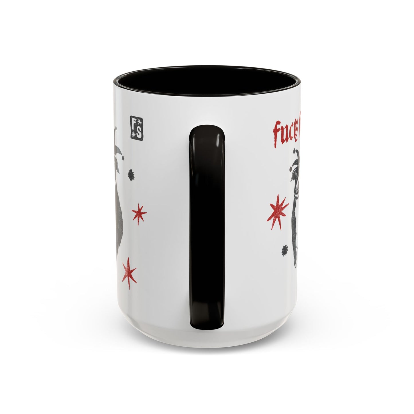 Fuck Fascists Pit Bull Jester | Mug 11oz