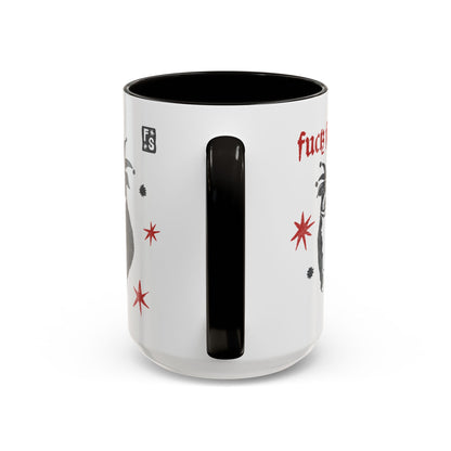 Fuck Fascists Pit Bull Jester | Mug 11oz