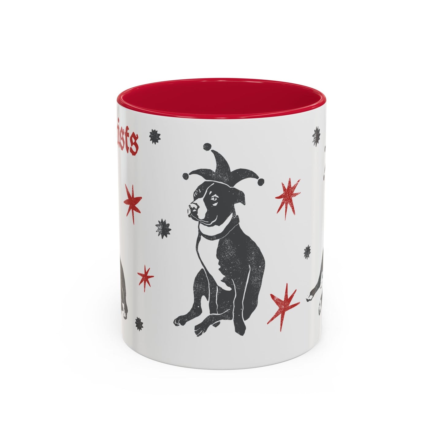 Fuck Fascists Pit Bull Jester | Mug 11oz