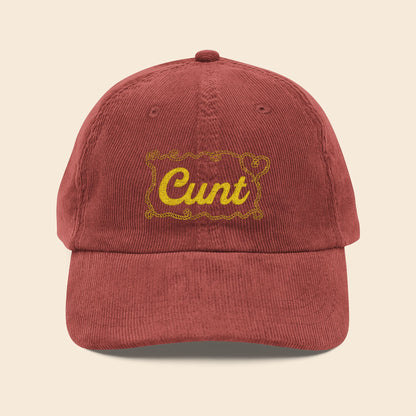 Cunt | Embroidered Corduroy Cap