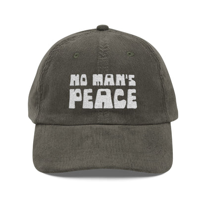 No Man's Peace | Embroidered Corduroy Cap