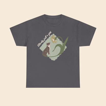 Literally Just a Girl Pit Bull Flower |  Unisex T-Shirt