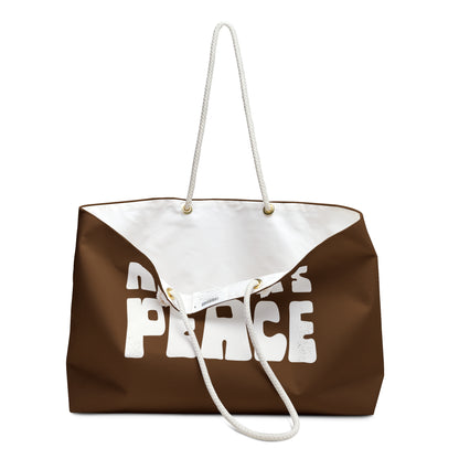No Man's Peace | Weekender Travel Bag | Brown