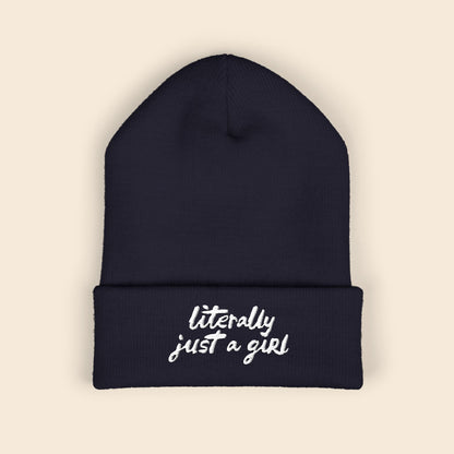 Literally Just a Girl | Embroidered Beanie