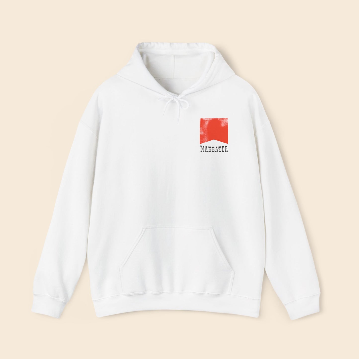 Maneater White | Unisex Hoodie