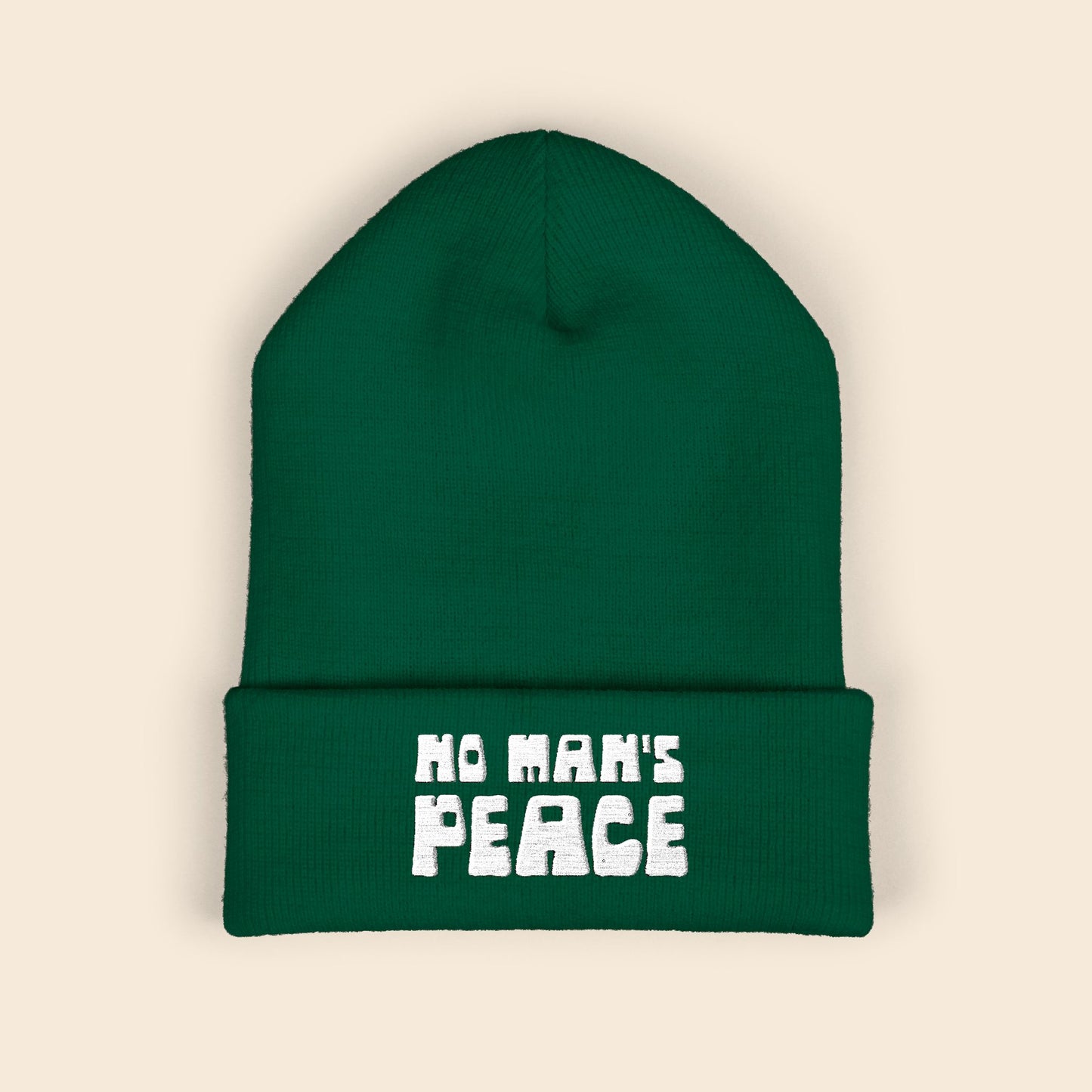 No Man's Peace | Embroidered Beanie