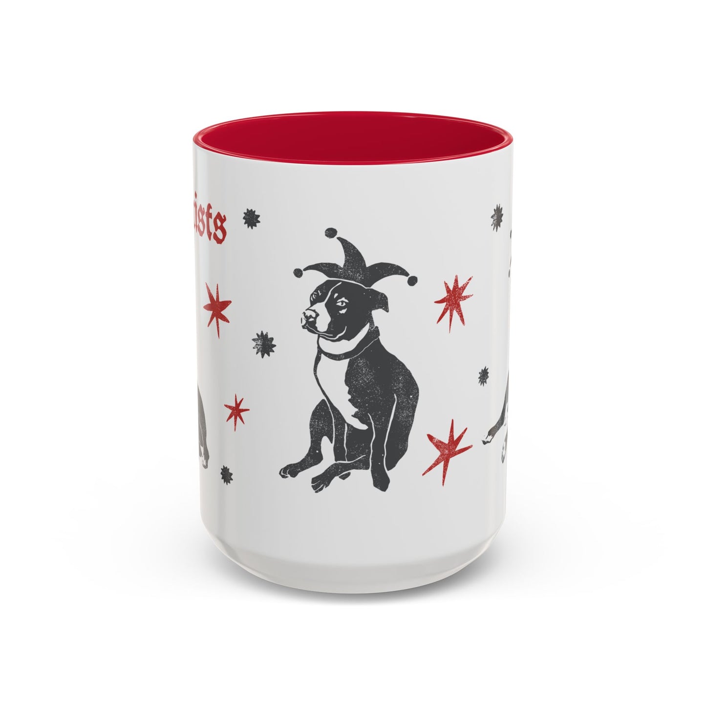Fuck Fascists Pit Bull Jester | Mug 11oz