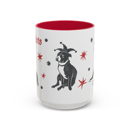 Fuck Fascists Pit Bull Jester | Mug 11oz