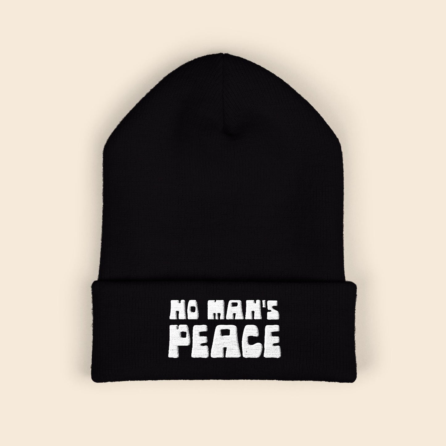 No Man's Peace | Embroidered Beanie
