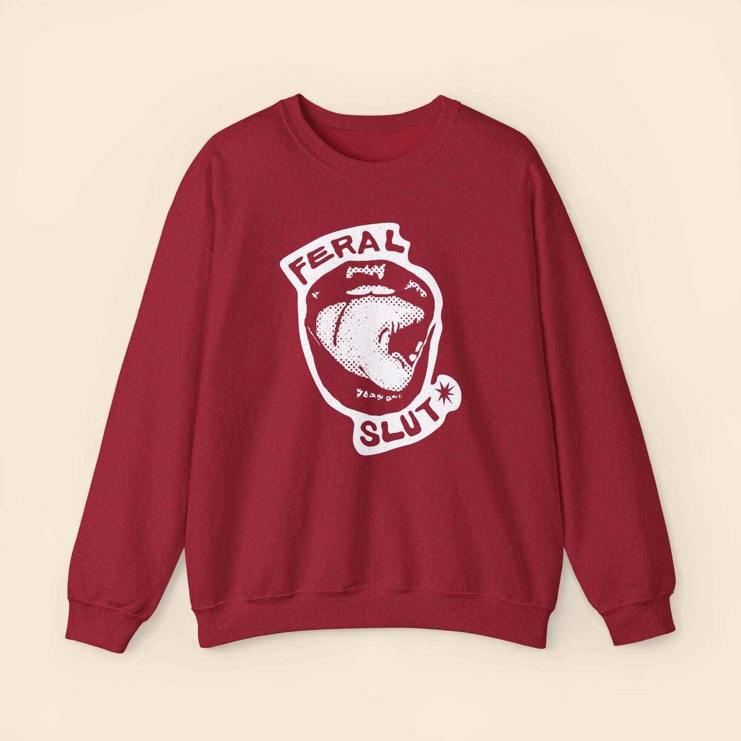 Feral Slut Licks | Unisex Crewneck