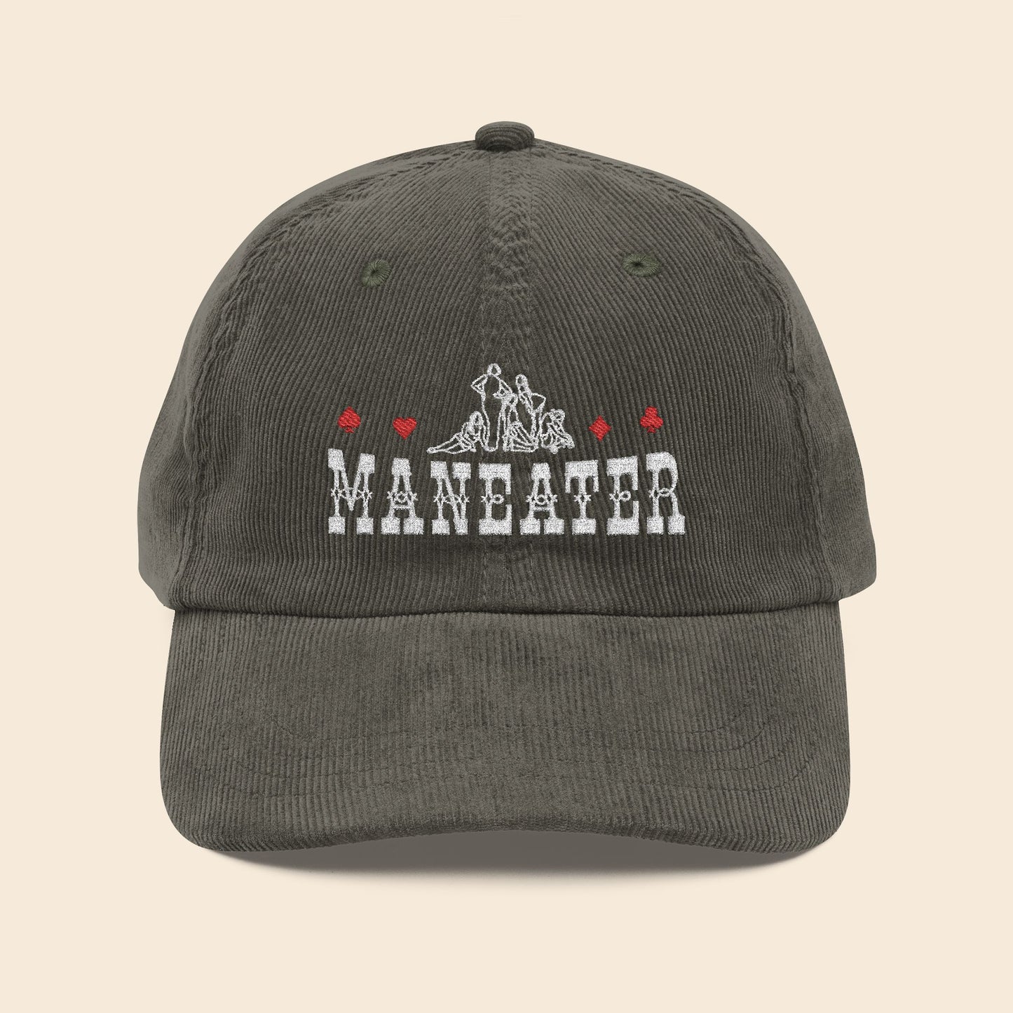 ManEater | Embroidered Corduroy Cap