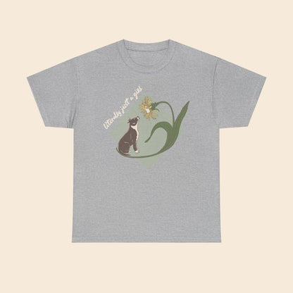 Literally Just a Girl Pit Bull Flower |  Unisex T-Shirt