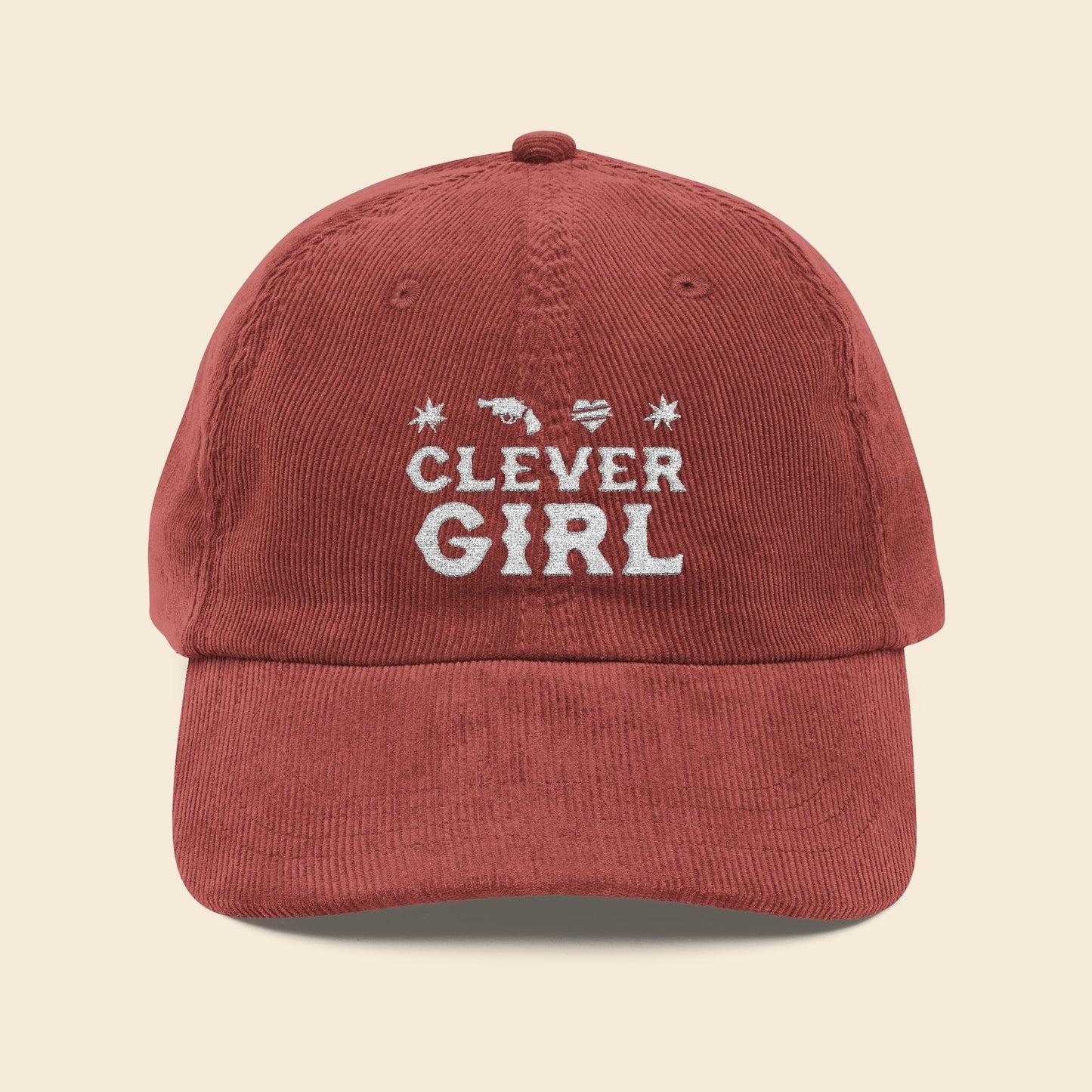 Clever Girl | Embroidered Corduroy Cap
